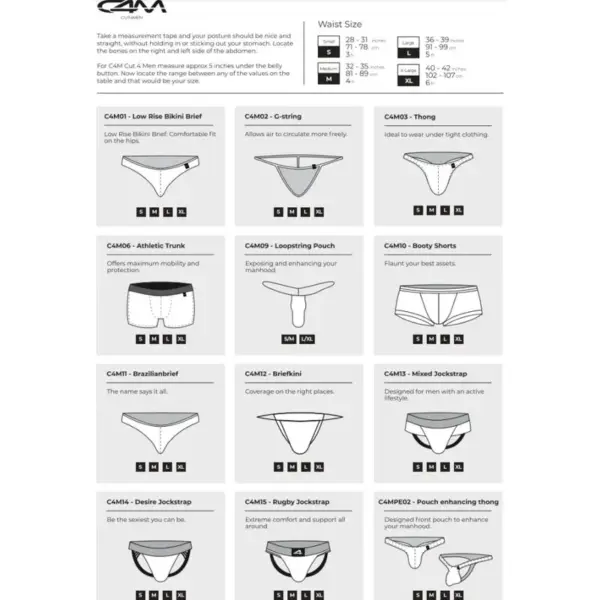 CUT4MEN - Jockstrap Miami XL para Hombres Activos y Sexys - Imagen 5