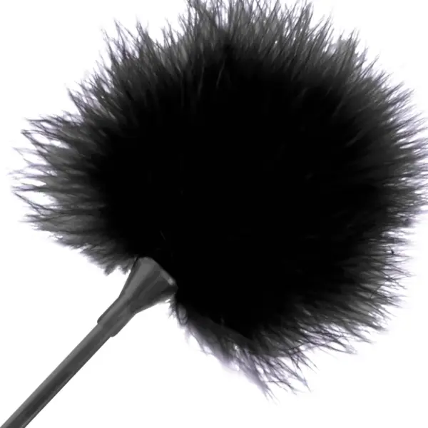 DARKNESS - Pluma Estimuladora Negro 42 cm para Sensaciones Eróticas - Imagen 2