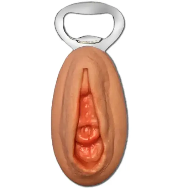 DIABLO PICANTE - Abridor con forma de vagina natural para despedidas de soltero