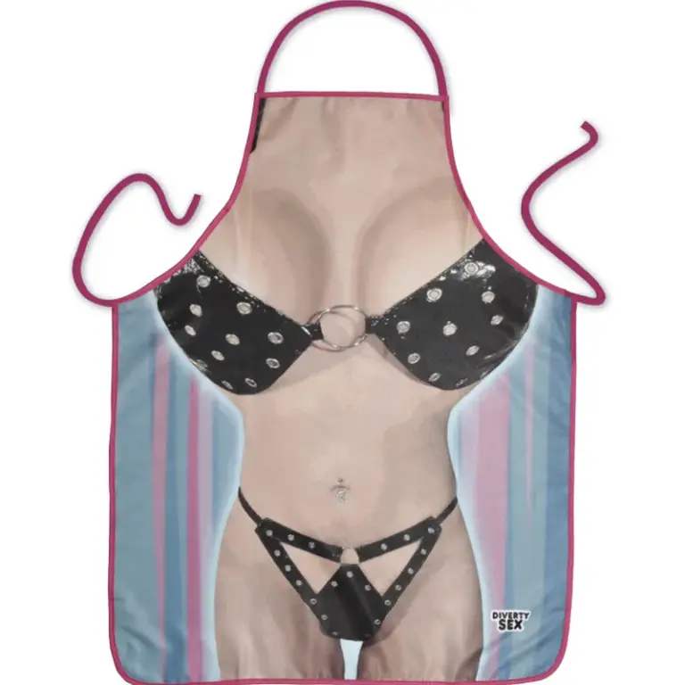 Diablo Picante - Delantal Bikini Mujer para Fiestas Eróticas