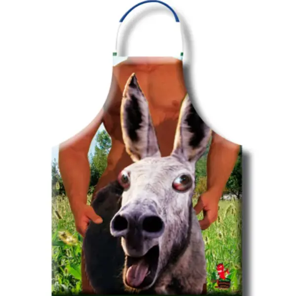 Diablo Picante - Delantal Burro para Fiestas Eróticas