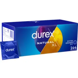 Durex - Preservativos Extra Large XL con 144 Unidades para Máximo Placer