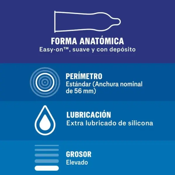 DUREX - Extra Seguro 12 Unidades: Protección y Comodidad en Cada Encuentro - Imagen 3
