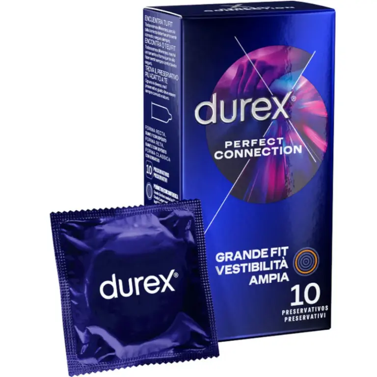 Durex - Perfect Connection Extra Lubricación Silicona 10 Unidades