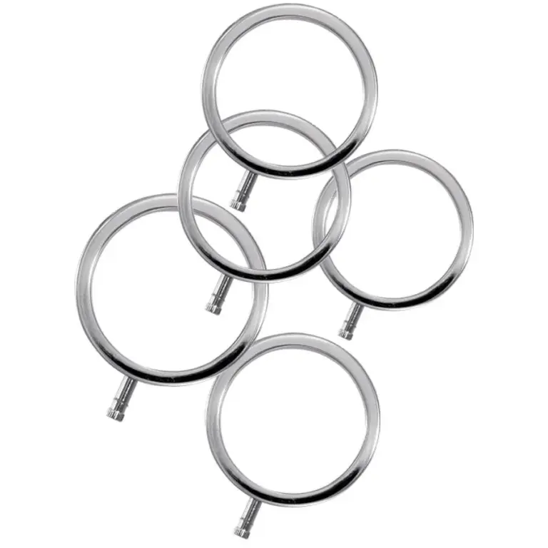 ElectraStim - ElectraRings Anillos Metálicos para el Pene Pack 5