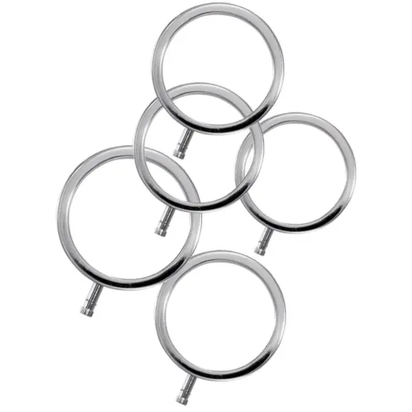 ElectraStim - Anillos metálicos para el pene Pack 5
