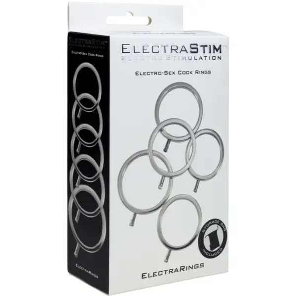 ElectraStim - Anillos metálicos para el pene Pack 5 - Imagen 3