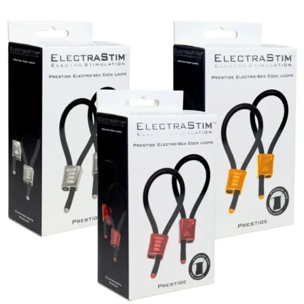 ElectraStim - Prestige Electra Loops Anillos de Pene Ajustables Rojos - Imagen 4