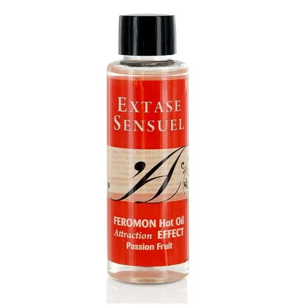 Extase Sensual - Aceite masaje efecto calor con feromonas fruta de la pasión 100 ml