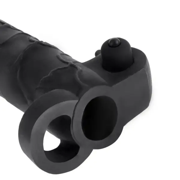 Fantasy X-Tensions - Extensión para el pene con vibrador Real Feel 2 negro - Imagen 4