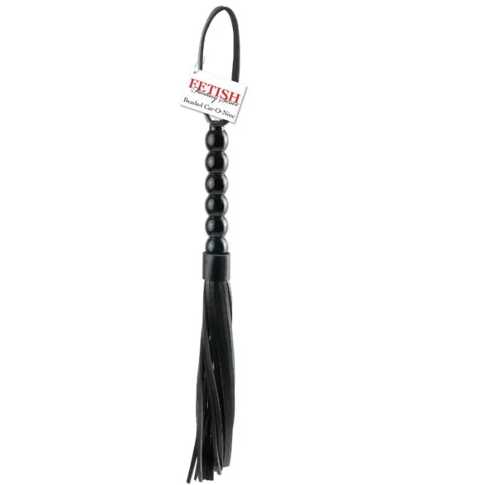 Fetish Fantasy Series - Látigo Mango Acanalado Cat-O-Nine Tails