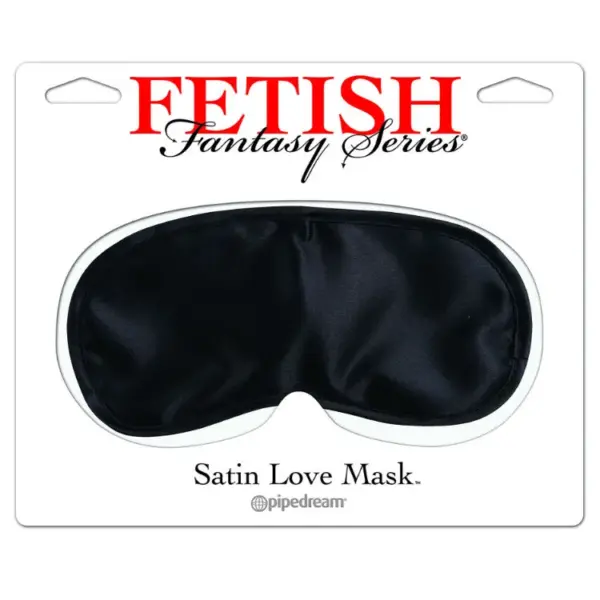 Fetish Fantasy - Máscara Satinada Negra para Aumentar la Excitación