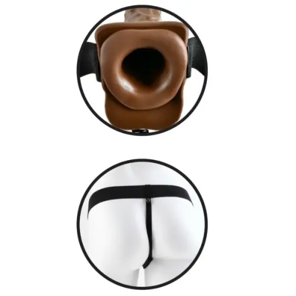 Fetish Fantasy Series - Strap-On Hueco con Testículos 17.8 cm para Placer Sin Límites - Imagen 4