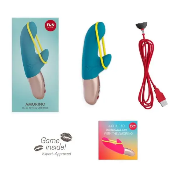 FUN FACTORY - AMORINO Gasolina/Amarillo Fluo - MiniVibrador Erótico - Imagen 7