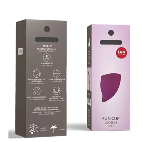 FUN FACTORY - FUN CUP TALLA B UVA: Copa Menstrual Ecológica y Práctica - Imagen 4