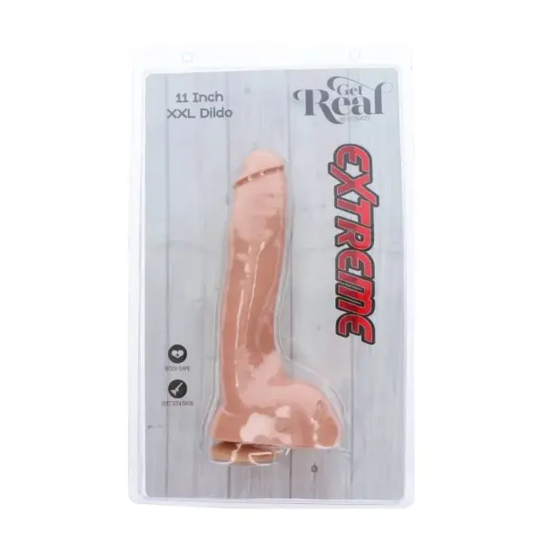 GET REAL - Dildo Extreme XXL 28 cm Natural para Placer Extremo - Imagen 5