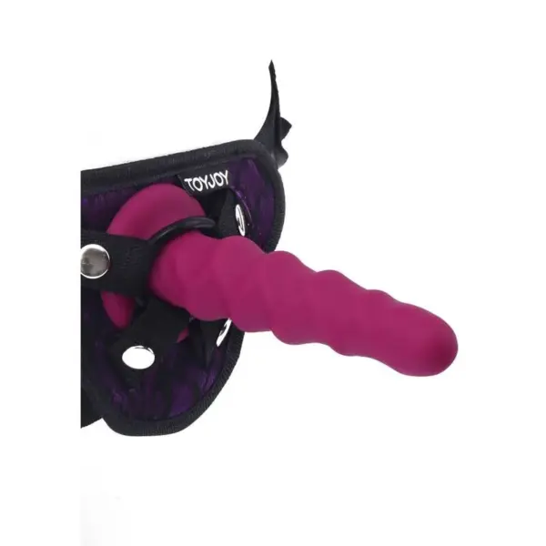 GET REAL - Dong de silicona ribeteado de 12 cm en rojo - Imagen 2