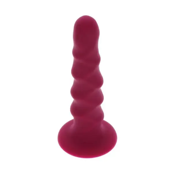 GET REAL - Dong de silicona ribeteado de 12 cm en rojo - Imagen 3
