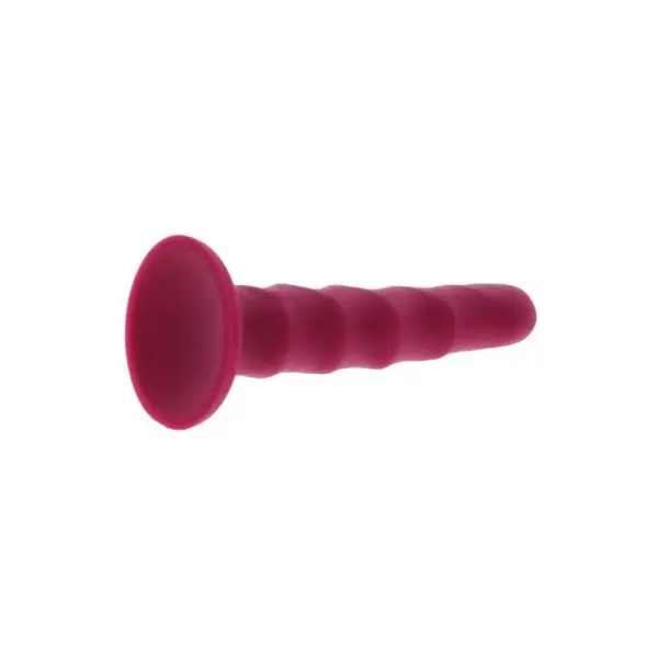 GET REAL - Dong de silicona ribeteado de 12 cm en rojo - Imagen 5