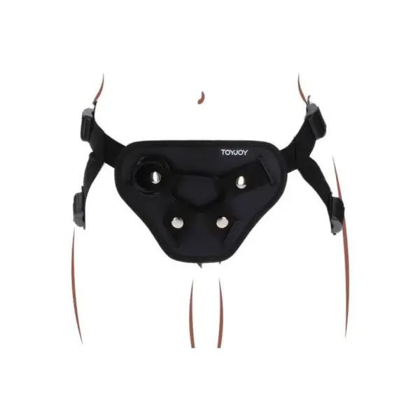 GET REAL - Strap-On Deluxe Harnés Negro para Juegos de Rol - Imagen 4