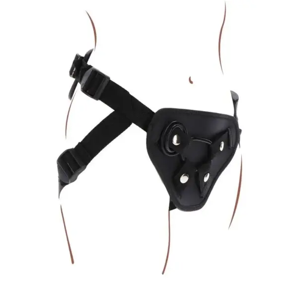 GET REAL - Strap-On Deluxe Harnés Negro para Juegos de Rol - Imagen 6