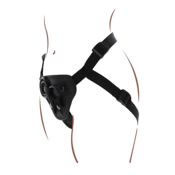 GET REAL - Strap-On Arnés Negro para Juegos de Rol - Imagen 4