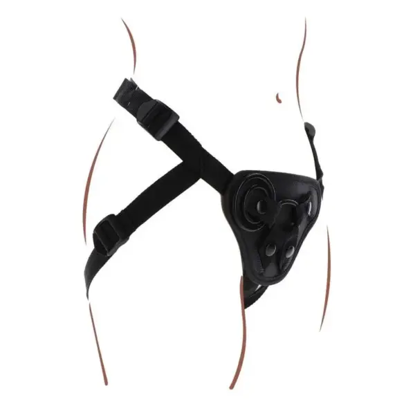 GET REAL - Strap-On Arnés Negro para Juegos de Rol - Imagen 5