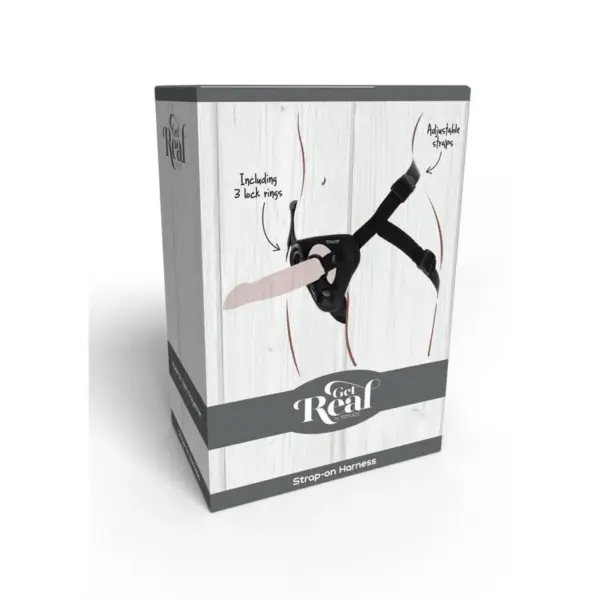 GET REAL - Strap-On Arnés Negro para Juegos de Rol - Imagen 9