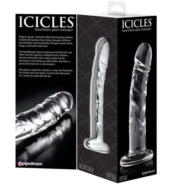 ICICLES - Masajeador de Vidrio N. 62 para Placer Sin Límites - Imagen 3