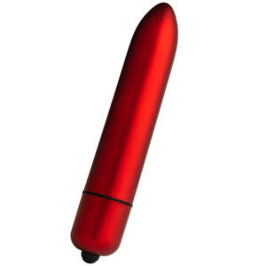 ROCKS-OFF - Bala vibradora RO-160 Rouge Allure roja para placer intenso