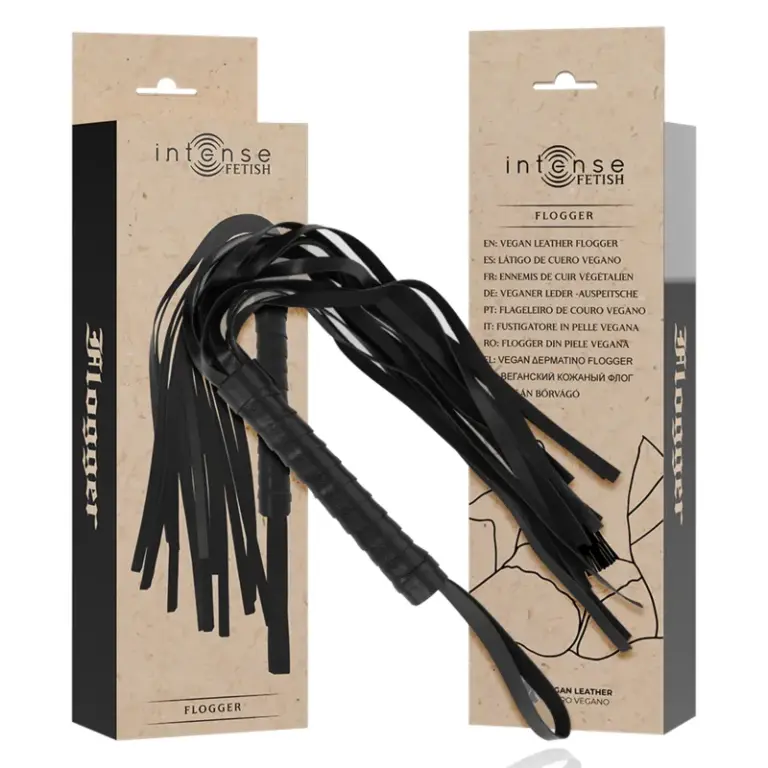 INTENSE - Látigo de cuero vegano para exploraciones sensuales