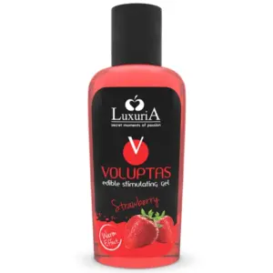 IntimaLine Luxuria - Voluptas Gel Masaje Comestible Efecto Calor - Fresa 100 ML
