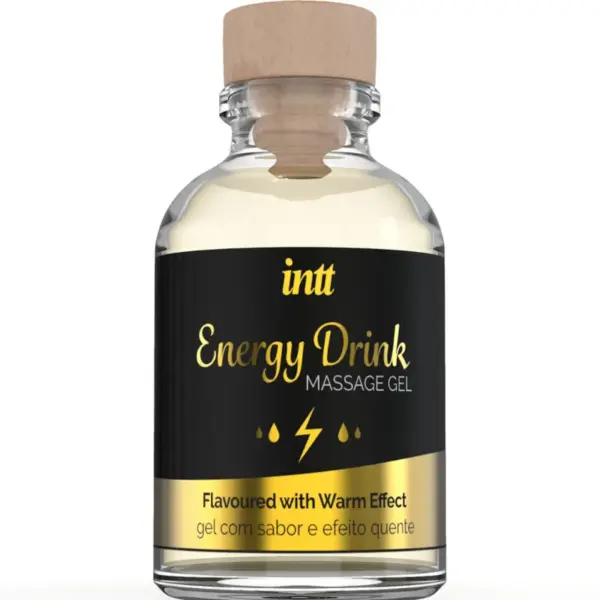 INTT Massage & Oral Sex - Gel de Masaje con Sabor a Bebida Energética