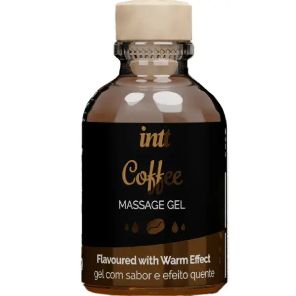 INTT - Gel de Masaje Sabor Café Efecto Calor para Sexo Oral