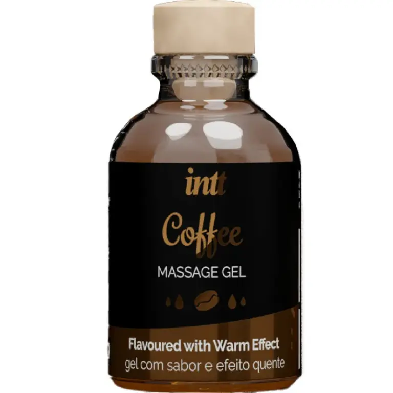 INTT - Gel de Masaje Sabor Café Efecto Calor para Sexo Oral