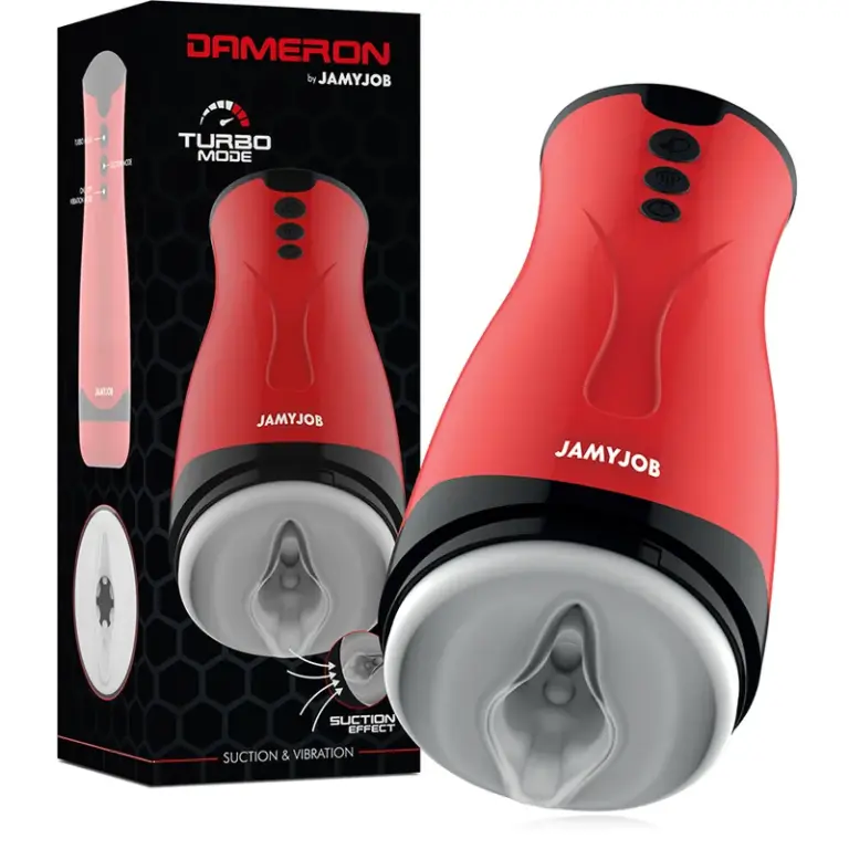 JAMYJOB - Masturbador de succión y vibración Dameron