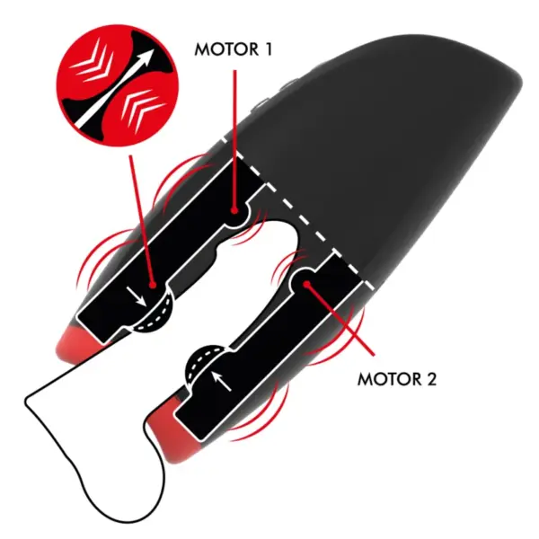 JAMYJOB - Novax Masturbador con Vibración y Compresión para Placer Masculino - Imagen 3