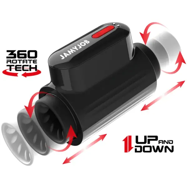 JAMYJOB - VORTEX Masturbador Turbo con Empuje y Rotación 360 Up and Down - Imagen 3