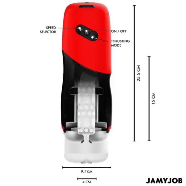 JAMYJOB - XPEED Masturbador Vagina Automático con Sonido y 5 Modos de Empuje - Imagen 3