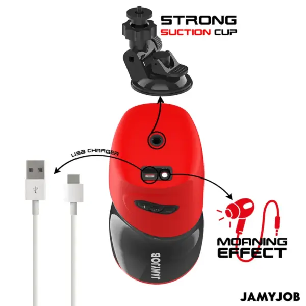 JAMYJOB - XPEED Masturbador Vagina Automático con Sonido y 5 Modos de Empuje - Imagen 6