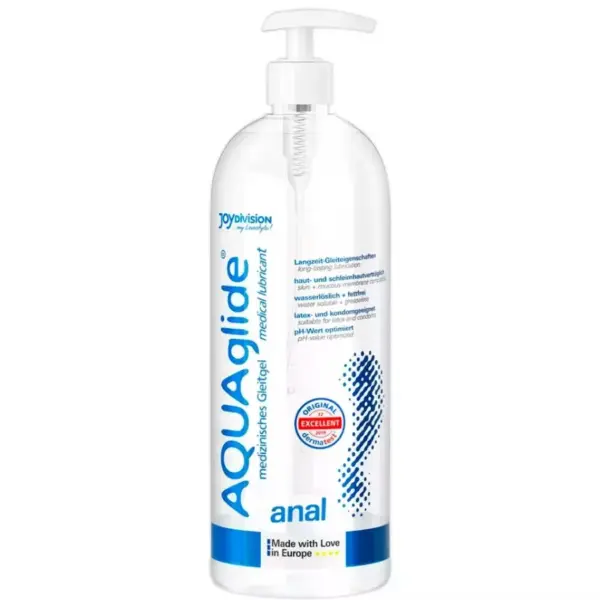 JOYDIVISION AQUAGLIDE - Lubricante anal 1 litro de alta calidad