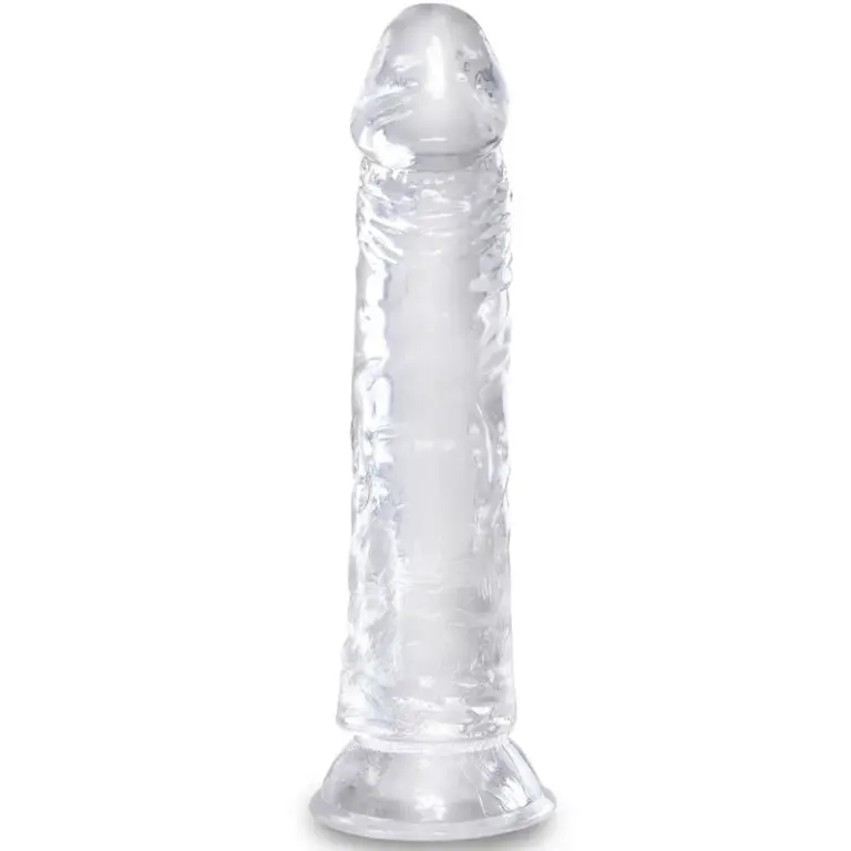 King Cock - Pene Realístico Transparente de 19.7 cm