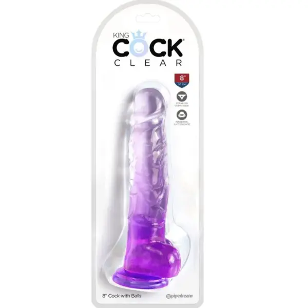 KING COCK - Pene realista morado de 16.5 cm para un placer excepcional - Imagen 2
