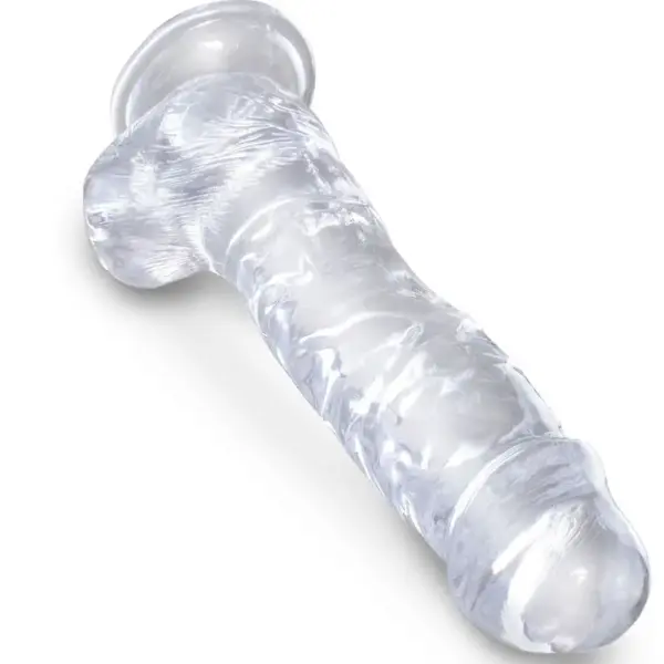 King Cock - Pene Realista Transparente 16.5 cm con Testículos - Imagen 3