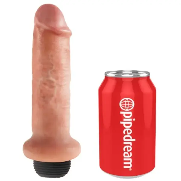 KING COCK - Dildo Squirting Natural 17.8 cm - Imagen 4