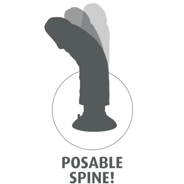 KING COCK - Dildo vibrador 15.24 cm natural - Imagen 7