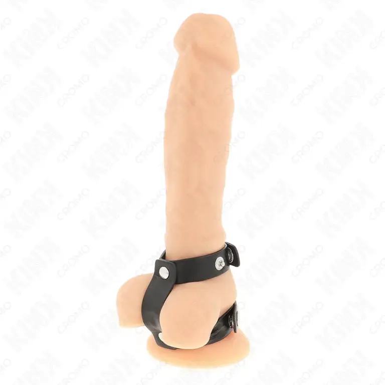 KINK - Anillo Pene Doble Polipiel Ajustable para Placer y Control