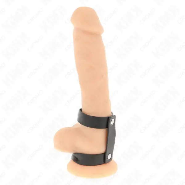 KINK - Anillo Pene Doble Polipiel Ajustable para Placer y Control - Imagen 2