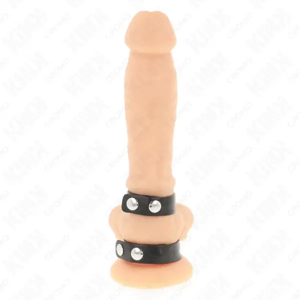 KINK - Anillo Pene Doble Polipiel Ajustable para Placer y Control - Imagen 5