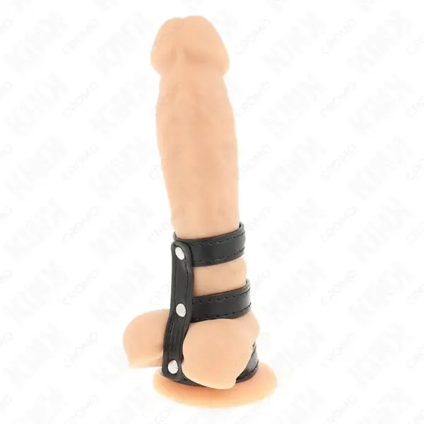 KINK - Anillo pene polipiel triple con cierre a presión - Imagen 3